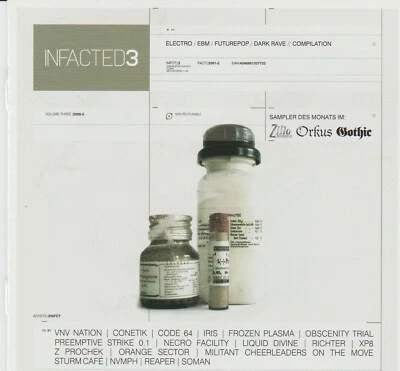 CD INFACTED 3 Sampler Compilation EBM Electro Futurepop Dark Rave 2006 Gothic - Bild 1 von 2