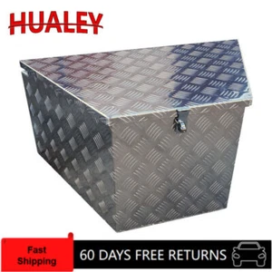 Heavy Duty 870x500x450mm Aluminium Drawbar Tool Box - Top Open Ute/Truck/Trailer - Picture 1 of 5