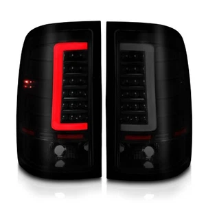 Black Smoke LED C Bar Tail Lights For 2007-2013 GMC Sierra 1500 2500HD Pickup - Bild 1 von 8