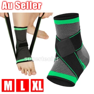 Ankle Brace Support Compression Sleeve Plantar Stabilizer Pain Relief Foot Wrap - Picture 1 of 11