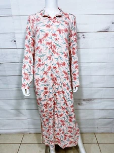 Vestido de mujer Coldwater Creek talla 1X rosa floral frontal 1/4 con cremallera rendija lateral - Imagen 1 de 7