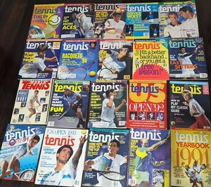 HUGE Bulk Bundle Lot of 43 Vintage Tennis Magazines 1990s Sport Agassi Wimbledon - Picture 1 of 4