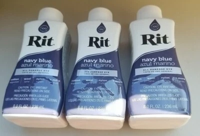 3件装Rit多功能液体染料,海军蓝,8液体盎司 — 第 1/4 张图片