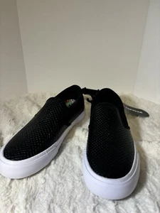 Airwalklanding Bolts Black Sneakers 8 Mens Rubber Outsole Leather Man Made Upper - Picture 1 of 6