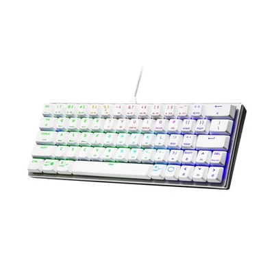 Cooler Master SK620 Wired Mechanical Low Profile Gaming Keyboard Silver White - Image 1 of 4