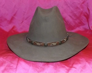 💥 Cappello da cowboy western Resistol 7 1/8 autoconforme 4 XXXX Beaver Tan Texas USA - Foto 1 di 6