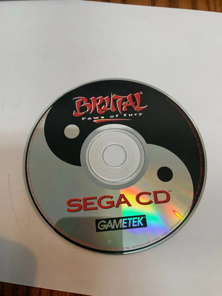 Sega CD brutal paws of fury disc only - Image 1 of 1