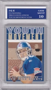 ELI MANNING ROOKIE CARD 2004 Fleer Platinum NFL RC New York Giants GEM MINT 10 - Picture 1 of 1