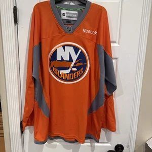 Reebok NHL New York Islanders Hockey Trikot genäht Größe XXL orange (Replika) - Bild 1 von 14