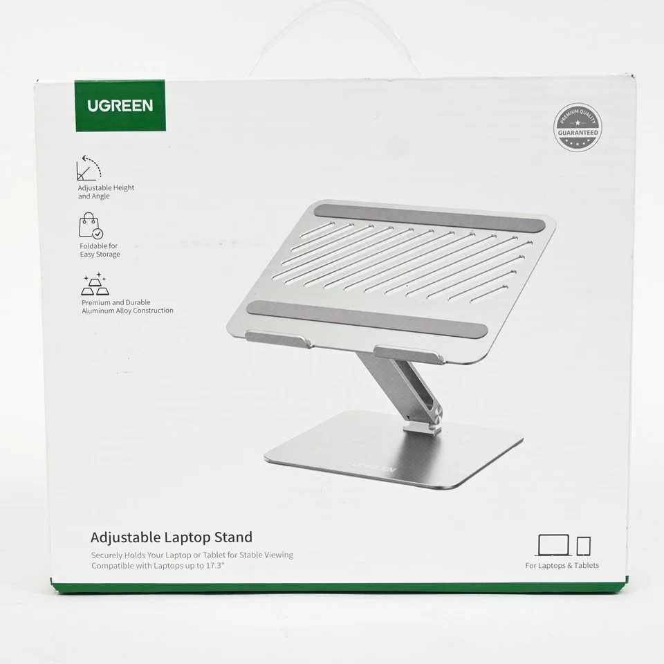 Ugreen Foldable Laptop Riser - Gray/Silver