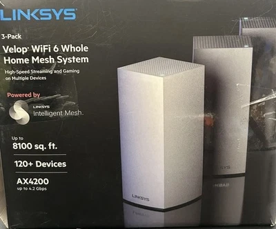Linksys Velop AX4200 Wifi 6 System - 3 pack Open Box - Image 1 of 4