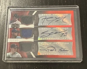 2009 Topps Triple Threads Triple Auto/Jersey Papelbon, Soria, Nathan #'d 32/36 - Picture 1 of 2