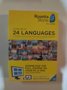 Authentic Rosetta Stone - Lifetime Download + 24 Months Online Access Genuine - Picture 1 of 5