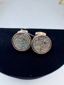 AUTHENTIC NEW TATEOSSIAN ROUND SKELETON GEAR CUFFLINKS NWT - Picture 1 of 9