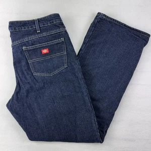 Dickies Damen 14 Regular Relaxed Fit Straight Leg Flanell gefüttert Denim Jeans - Bild 1 von 11