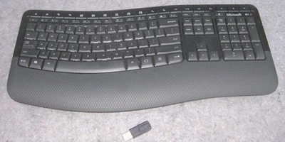 Microsoft Wireless Comfort Keyboard 5050 Desktop W/USB Dongle (No Mouse) - Image 1 of 4