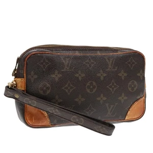 Auténtico bolso clutch Louis Vuitton con monograma Marly Dragonne PM M51827 LV 90057 - Imagen 1 de 18