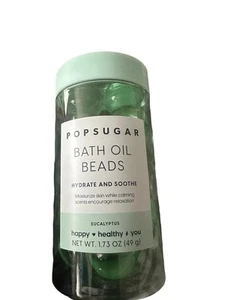 Cuentas de aceite de baño Pop azúcar eucalipto 1,73 OZ NUEVO - Imagen 1 de 2