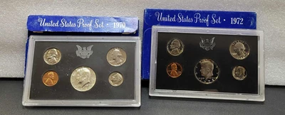 1970S/1972 S US Proof Set Lot Silver Kennedy - Image 1 of 2