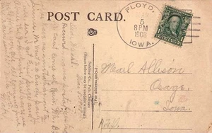 Iowa Floyd 1908 doane 3/5 PC. - Imagen 1 de 1