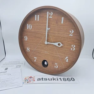 Lemnos LC11-09 BW PACE Cuckoo Wall Clock Brown Natural Wood Analog Artistic - Picture 1 of 24