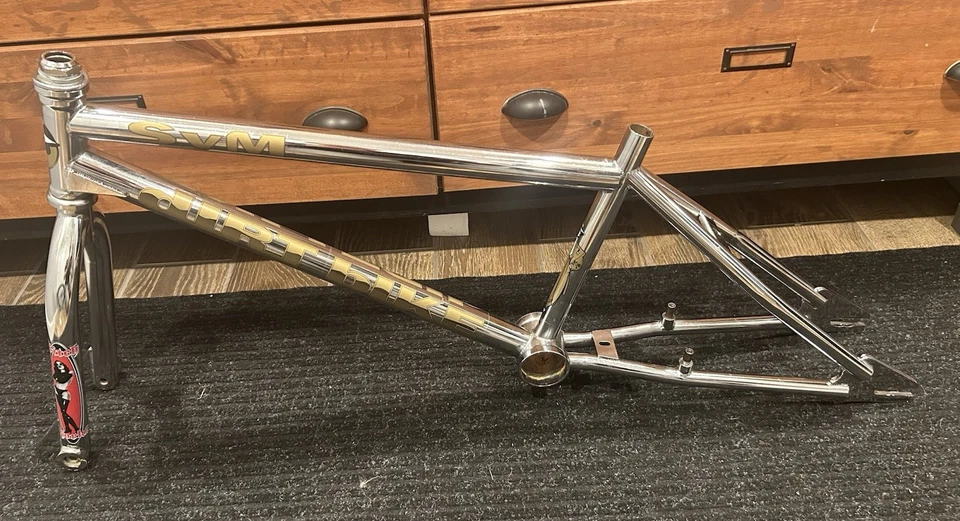 Редкие наклейки 1991-1992 Chrome S&M Dirtbike Frame And Ditchfork Lowrider - Изображение 1 из 4