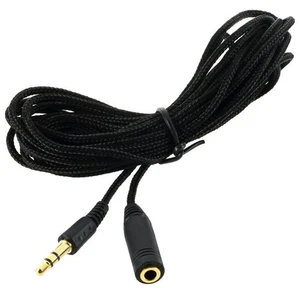5M 3.5mm Stereo Headphone Audio Extension Cable- Lead to Female Male/NEW - D2G6 - Picture 1 of 9