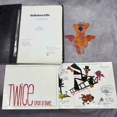 Twice Upon A Time Rushers Of Din Original Movie Screenplay Felt Cutout Prop, Lot - Image 1 of 4