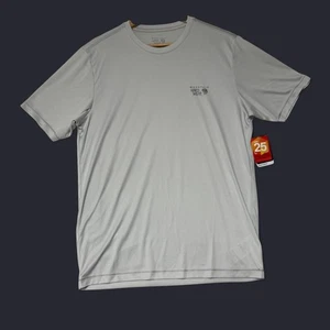 NWT Mountain Hardwear Shirt Mens Sz S Gray Wicked Tech Activewear Short Sleeve - Picture 1 of 8
