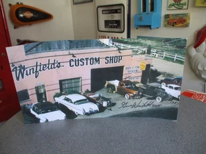 GENE WINDFIELD KUSTOM CAR KING AUTOGRAPHED PHOTO 1957 WW SHIPPPING - Picture 1 of 6