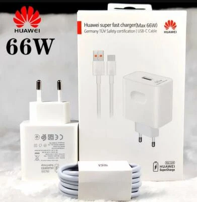 HUAWEI 66W SuperCharge adapter 6A Type C Cable For Mate 40pro+ P50 Pro p40 P30 - Image 1 of 4
