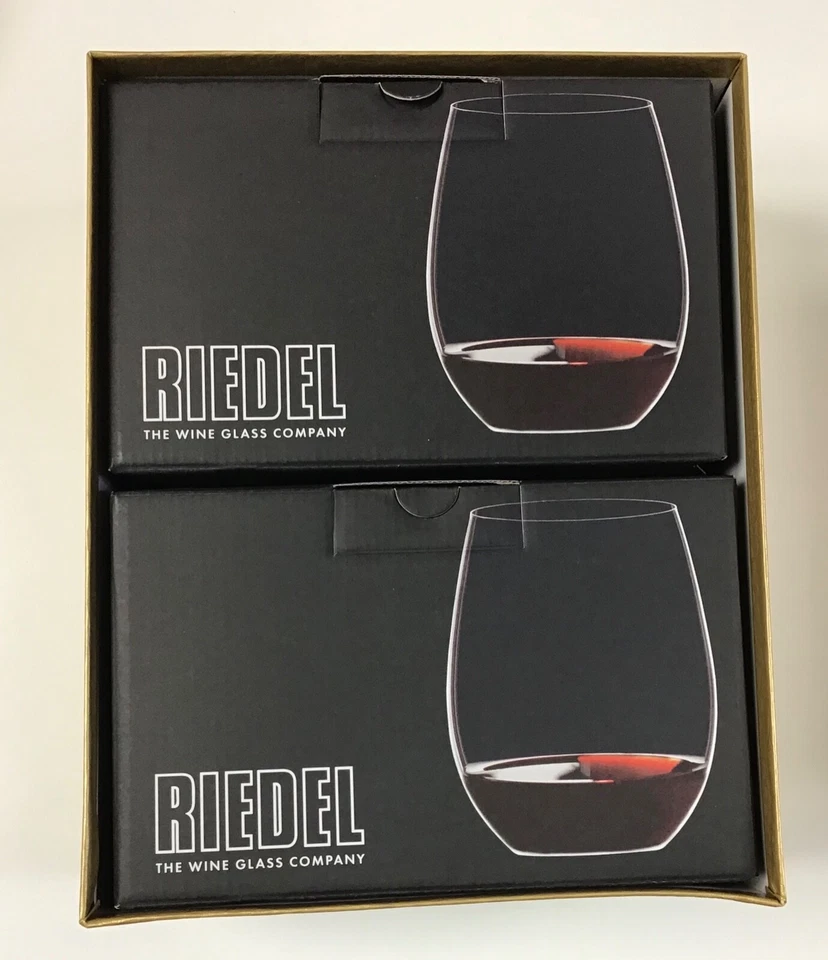 RIEDEL O Cabernet/merlot Set of 6 Stemless Red Wine Glasses 100 Lead
