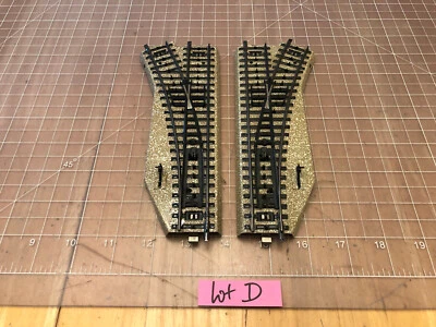 Marklin HO Train Manual Switch Turnout Track Pair Left & Right 5221 5202 Lot D - Image 1 of 4