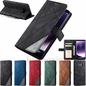 For Samsung A10 A20e A50s A70 A51 A71 J3 Magnetic Wallet Case Flip Leather Cover - Picture 1 of 33