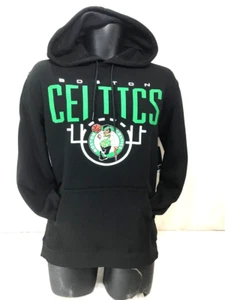 NBA Boston Celtics Courtside BLACK Hoodie Hooded Sweatshirt Adult Medium FREESHP - Picture 1 of 2