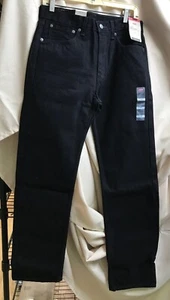 Levi 505 Regular Black Jeans Sz 31x32 MSRP 69.50 NEW - Picture 1 of 8