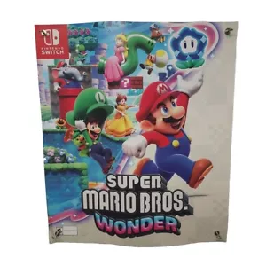 Super Mario Bros. Wonder GameStop Promo Rare Poster (28 in X 24 in) - Picture 1 of 9