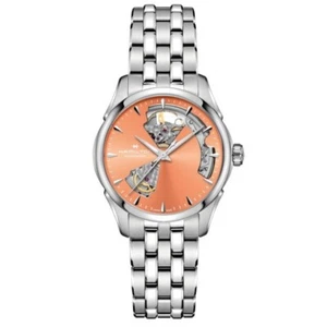 Hamilton Jazzmaster Open Heart 36mm Orange Dial Women's Watch H32215100 - Picture 1 of 3