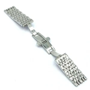 ZENITH - GENUINE - BUCKLE & LINKS - 19MM - STEEL WATCH BRACELET BAND STRAP - OEM - Picture 1 of 9
