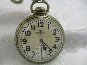 BALL OFFICIAL RR STANDARD CLEVELAND 21J RAILROAD POCKET WATCH RUNS B654171 - Picture 1 of 15