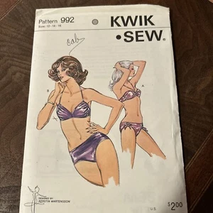 Kwik-Sew 992 Vintage 80s/90’s Bikini Gr. 12-16 UC FF - Bild 1 von 6