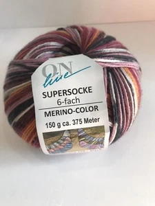 Online Supersocke 6-fach Merino-Farbe 375 Meter 75% Schurwolle 25% Polyamid - Bild 1 von 3