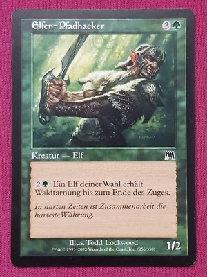 Magic The Gathering GERMAN ONSLAUGHT ELVISH PATHCUTTER green card MTG - Image 1 of 2