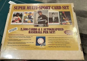 Rare Factory Sealed * Super Multi Sport Card Set 1994 * 2500 Cards & 1 auto Ball - Picture 1 of 9