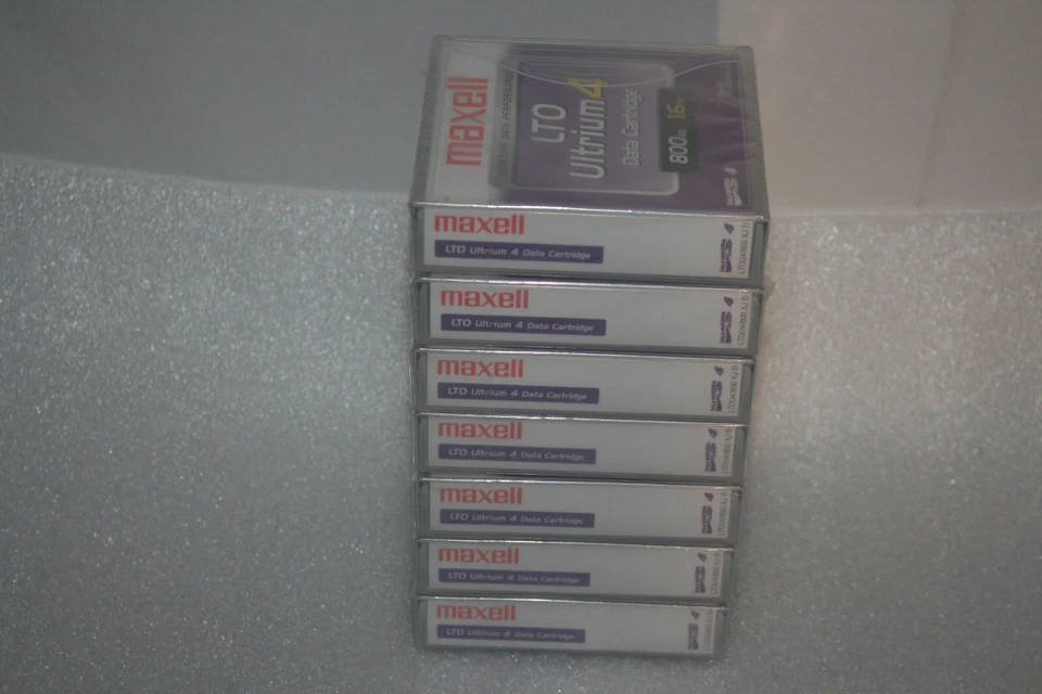 NUEVO, Precintado - Lote de 7 Cartuchos de Datos Maxell LTO Ultrium 4 800GB/1600GB Foto 1 de 1