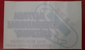 Calcomanía adhesiva de colección años 70 DAYTONA INTERNATIONAL SPEEDWAY 4 7/8×3" pulgadas - Imagen 1 de 3
