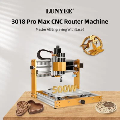 2 in 1 CNC Router 3018 Pro Max Milling Engraving Cutting Machine With 5.5W Laser - Image 1 of 4