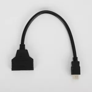 HDMI 1x macho a HDMI 2x hembra 1 en 2 salidas divisor Y cable adaptador - Imagen 1 de 12