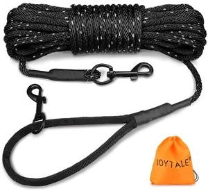 Taglory Dog Tie Out Long Rope Leash for Dog Training 15 FT Heavy Duty Lead wit - Picture 1 of 8