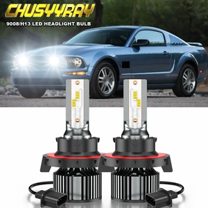 2pc 9008 LED Headlight High/Low Beam Bulbs Kit 6500K For Ford Mustang 2005-2012 - Bild 1 von 12